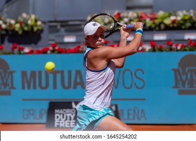 Madrid, Spain; May /09/2019. Ashleigh Barty, Australian Tennis Player, Participating In The Madrid Tennis Open