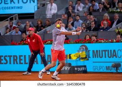 Madrid, Spain; May / 10 / 2019. Stan Wawrinka, Swiss Tennis Player, Participating In The Madrid Tennis Open
