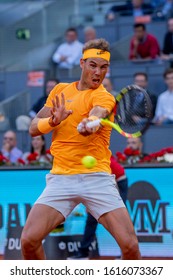 Madrid Spain; May / 11/2018. Rafael Nadal Competing In The Mutua Open Tennis Tournament In Madrid. 
