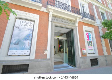 MADRID SPAIN - MAY 28, 2019: National museum of Decorative arts Madrid Spain