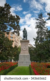 MADRID, SPAIN - OCT 12, 2014: Statue Of Bartolome Esteban Murillo - Spanish Baroque Painter In Madrid, Spain On Oct 12, 2014.