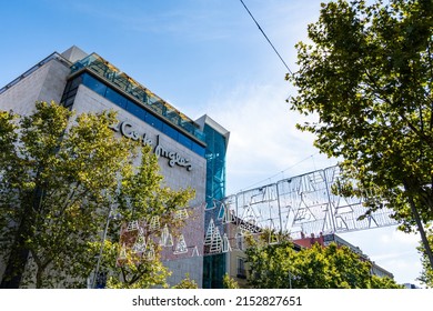 Madrid, Spain - October 10, 2021: El Corte Ingles Department Store In Serrano Street In Salamanca Quarter