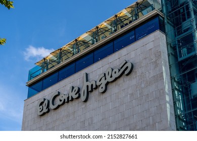 Madrid, Spain - October 10, 2021: El Corte Ingles Department Store In Serrano Street In Salamanca Quarter