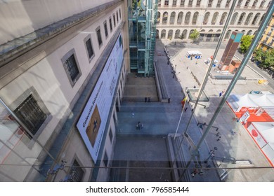 Madrid, Spain - October 2, 2017: Museo Nacional Centro De Arte Reina Sofía Also Called El Reina Sofía (Queen Sofía Museum).