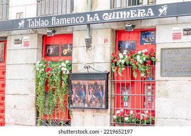 MADRID, SPAIN - OCTOBER 4, 2021: Facade Of 