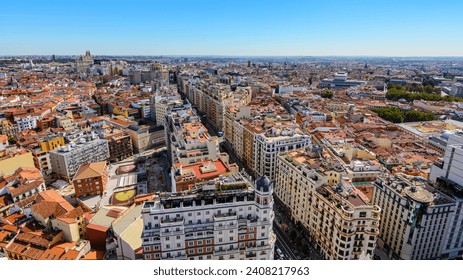 Madrid Spain, September 25 2023 Madrid City Center and Attractions