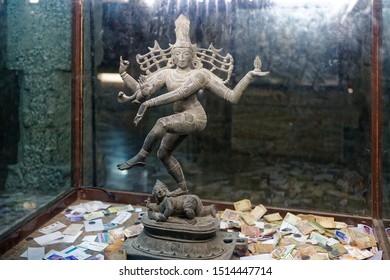 Madurai Tamil Nadu India November 27 2012 Bronze Statue Of Nataraja Dancing Of Chola Dynasty