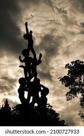  Mae Fah Luang Garden,locate On Doi Tung,Thailand , The Main Sculpture Of Children Playing In Silhoutte Style Was Taken On Dec 20,21