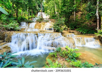 Mae Kae Waterfall is Unseen waterfall at Tham Pha Thai national park, Lampang province, jungle Thailand