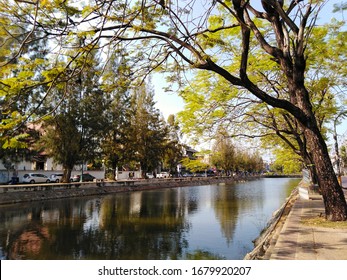 Mae Ping River In Chiang Mai Thailand.