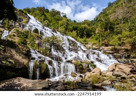 Mae Ya Waterfall Doi Inthanon national park Thailand Chiang Mai. 