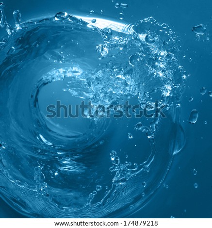 Maelstrom. Beautiful abstract blue background