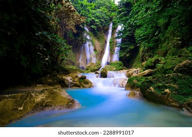 Mag aso waterfalls in Kabankalan Negros Occidental Philippines
				