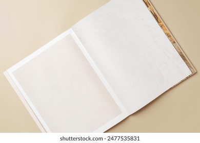 Magazine clean page mockup background concept close up - Powered by Shutterstock