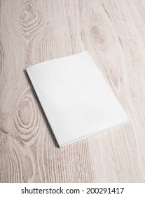 Magazine Cover With Blank White Page Mockup