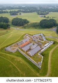 Magazine Fort In Phoenix Park Drone Shot. Dublin, Ireland. June 2020