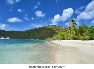 Magens Bay Beach In Saint Thomas, US Virgin Islands