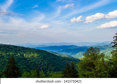 Magestic Overlook Of The Layered Appalachian Mountains