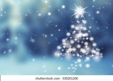 Magic Christmas Tree Christmas Background Stock Photo 530201200 ...