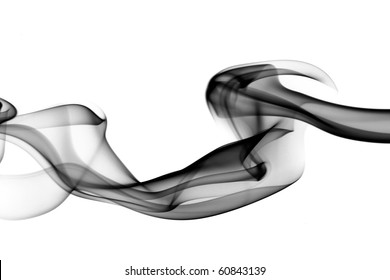 Magic fume shape Abstraction over the white background