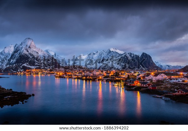 The Magic Islands Of Lofoten Norway Europe Winter Morning Light Landscape Desktop Hd Wallpaper