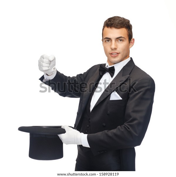 Magic Performance Circus Show Concept Magician Stock Photo 158928119 ...