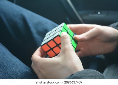 Magic Rubik's Cube Being Finished 