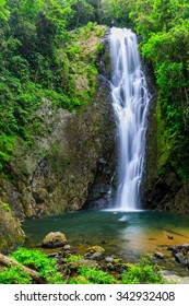 Magic Waterfall And Natural Pool In Suva, Fiji