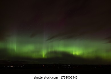 A Magical Display Of The Northern Lights From Central Scotland