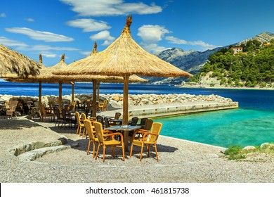 Magical Mediterranean Outdoor Beach Bar Luxury Stock Photo 461815738 ...