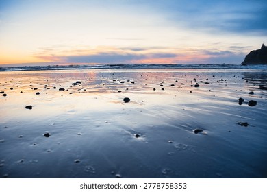 Magical sunset at Ruby Beach in Washington.