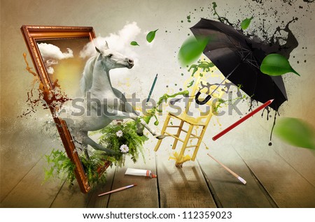 Magical world of painting
