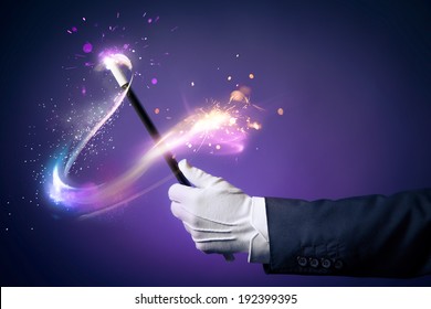 Magician Hand With Magic Wand