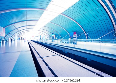 Maglev Train Station In Shanghai