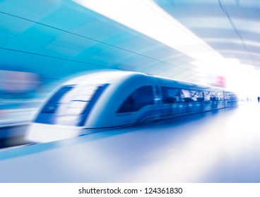 Maglev Train Station In Shanghai