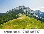 Maglic Mountain in National park Sutjeska. The highest mountain of Bosnia and Herzegovina, beautiful landscape.