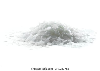 Magnesium Chloride  Isolated On White