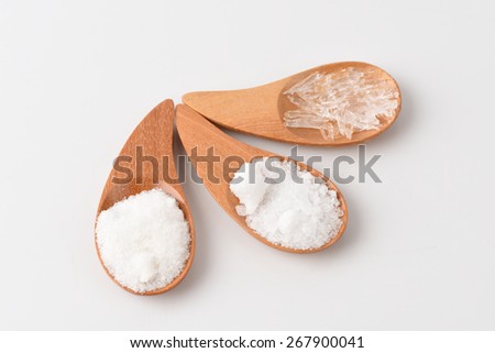 Magnesium Sulfate, Salt, sodium sulphate, Camphor. Tree and menthol Stock photo © 