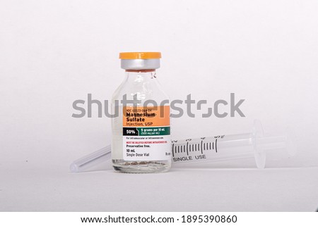 Magnesium Sulfate in a vial  Stock photo © 