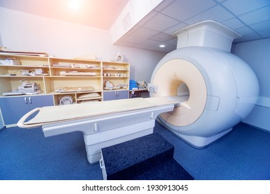 Magnetic resonance imaging diagnostics machine in modern medical center