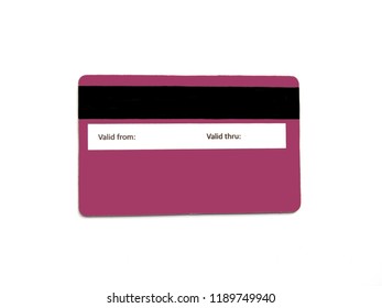Magnetic Stripe Card On White Background