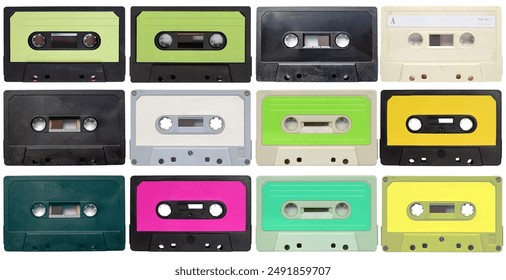 magnetic tape cassette range useful as a background