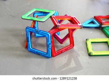 Magnetic Tiles For Preschool Classroom Or Kindergarten Classroom, Science Construction Toys