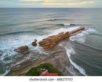 Magnific Rock In Nicaragua, Place For Surfing. Famous Place For Surf In Nicaragua