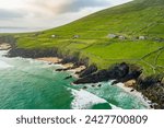 Magnificent Blasket islands viewed from Slea Head drive, a circular route, forming part of the Wild Atlantic Way, beginning and ending in Dingle town on Dingle Peninsula, county Kerry, Ireland.