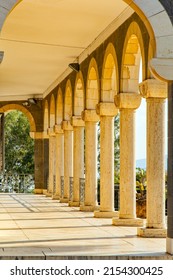 Magnificent colonnade surrounds the monastery. The Church of the Beatitudes is a Catholic church of the Italian Franciscan convent. Easter is the feast of the resurrection of Christ. 