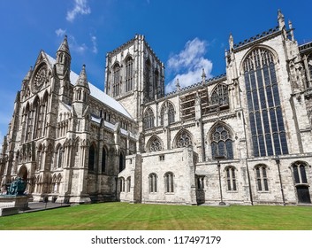 Magnificent details cathedral in York UK