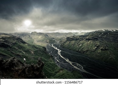 The Magnificent Landscape Of Thorsmork. Iceland. 