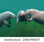 Magnificent manatees sea cow communicate wonderfully underwater communicating important information to each other