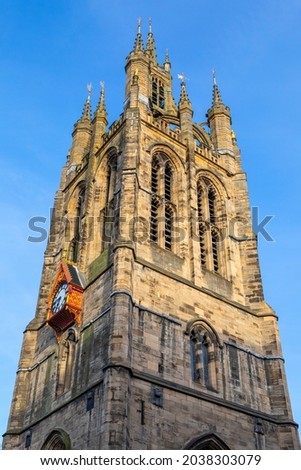 The magnificent Newcastle Cathedral, also known as the Cathedral Church of St. Nicholas in the city of Newcastle upon Tyne, UK.